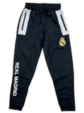 Icon Sports Real Madrid Official Soccer Jogger Pants | Black La Liga Bottoms