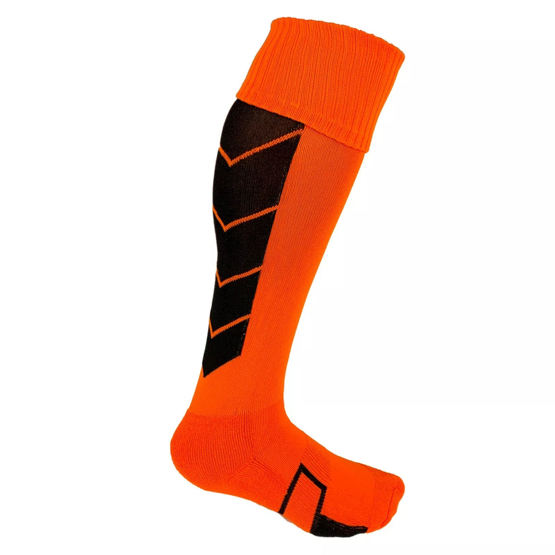 Orange with Black Accents - Striker Style Soccer Socks - Just 4 Kicks Inc image 0