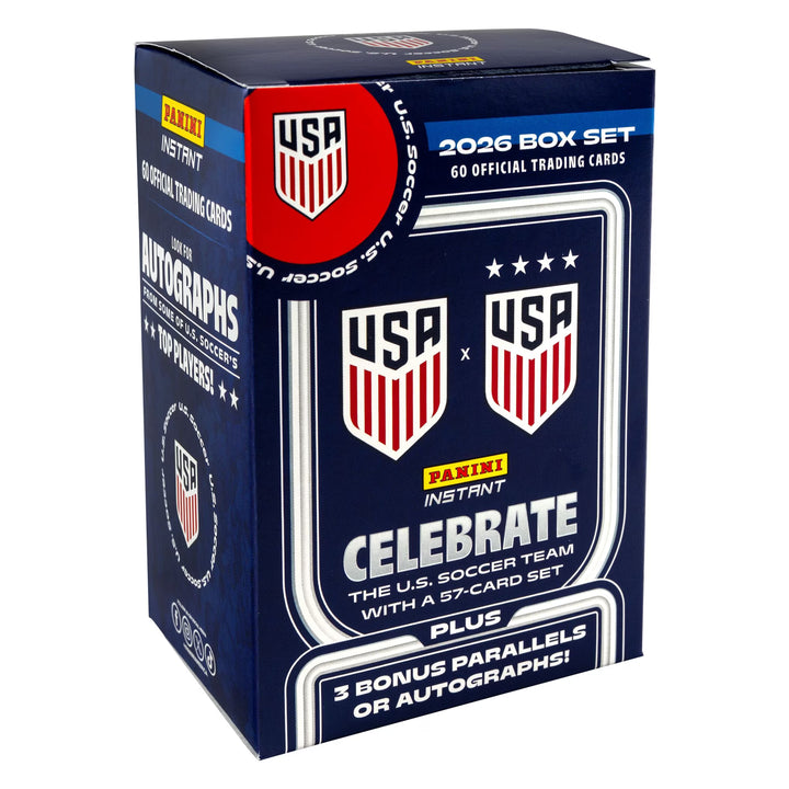 2026 Panini Instant U.S. Soccer USMNT &amp; USWNT Trading Card Box Set - 60 Official Cards