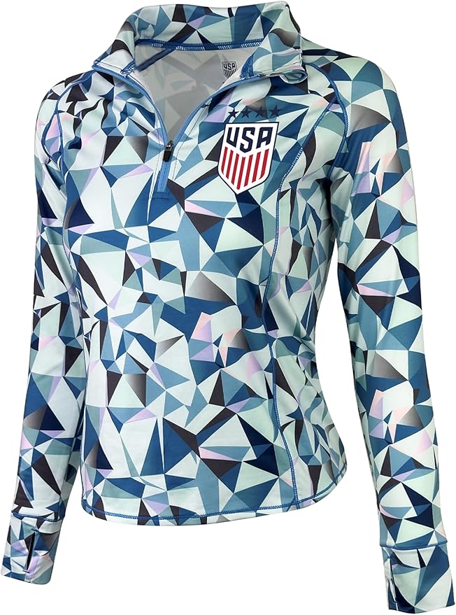 Official USWNT Quarter-Zip Pullover - Icon Sports image 1