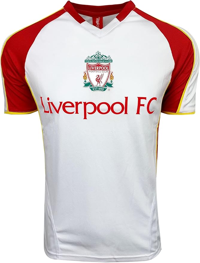 Official Liverpool FC White Crest Jersey - Icon Sports image 0