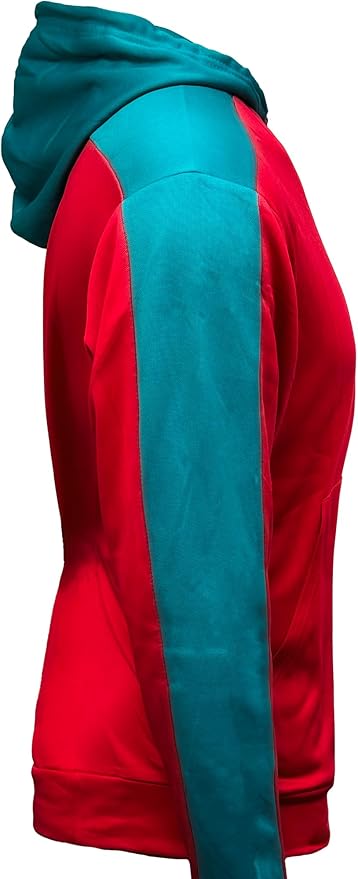 Official LFC Icon Sports Hooded Sweatshirt - Red &amp; Teal image 3