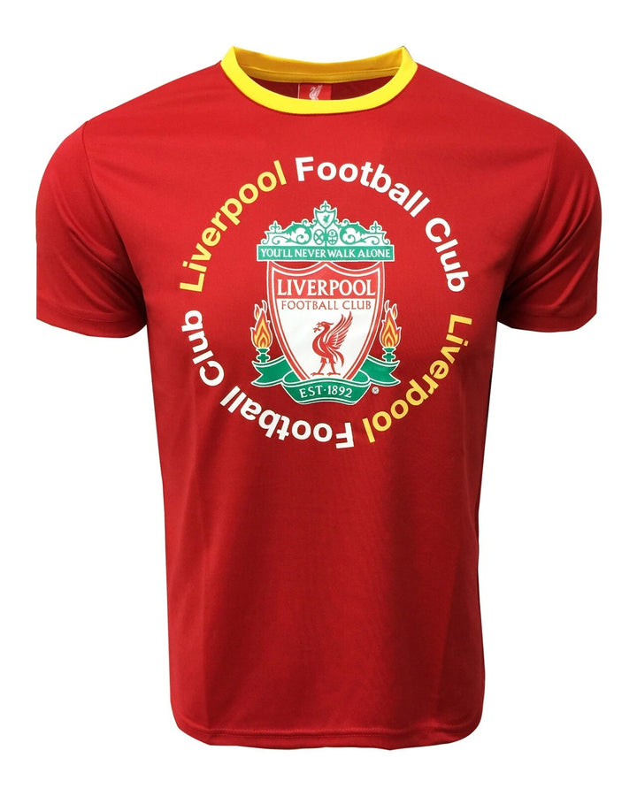Official Liverpool FC Youth Red Poly Tee - Icon Sports image 0