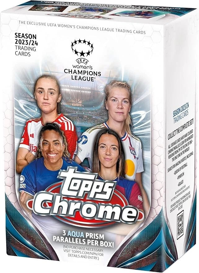 2023-24 Topps Chrome UEFA Women's Champions League Trading Cards - Hobby Box image 0