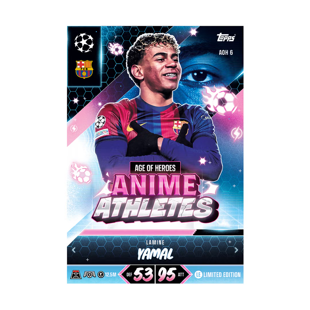 Match Attax 2026/27 Booster Tin – 36 Cards + 4 Exclusive Age of Heroes LEs