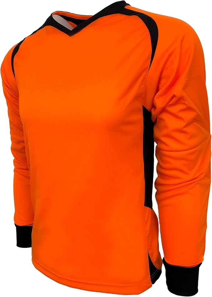 Protective Soccer Goalkeeper Set - Orange &amp; Black - Just 4 Kicks Inc. image 1