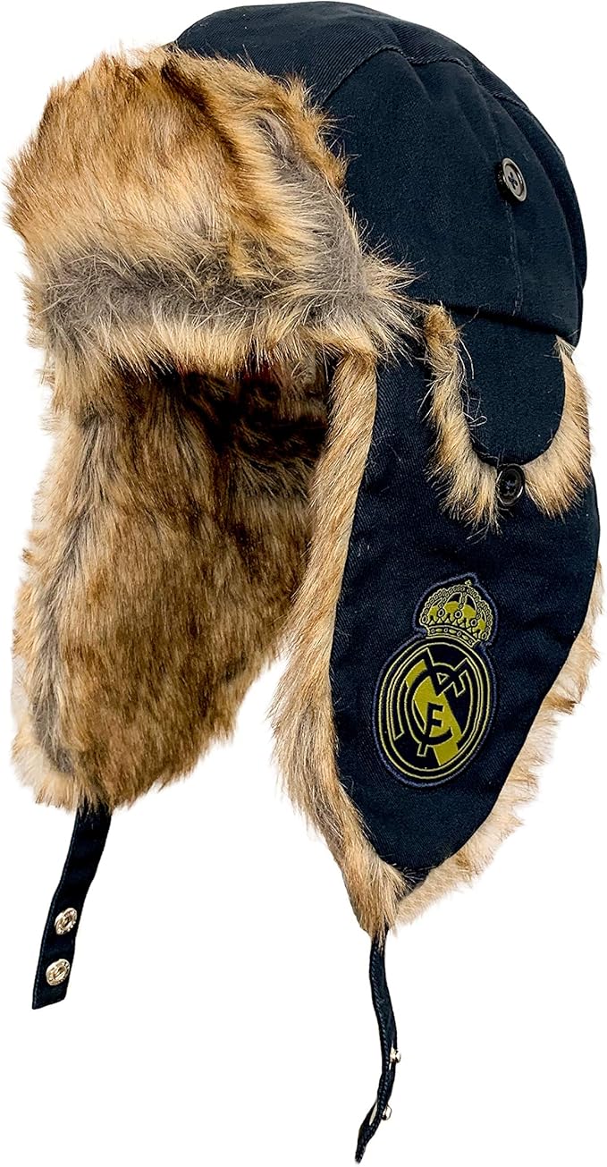 Official Real Madrid Faux Fur Trapper Hat - Icon Sports image 0
