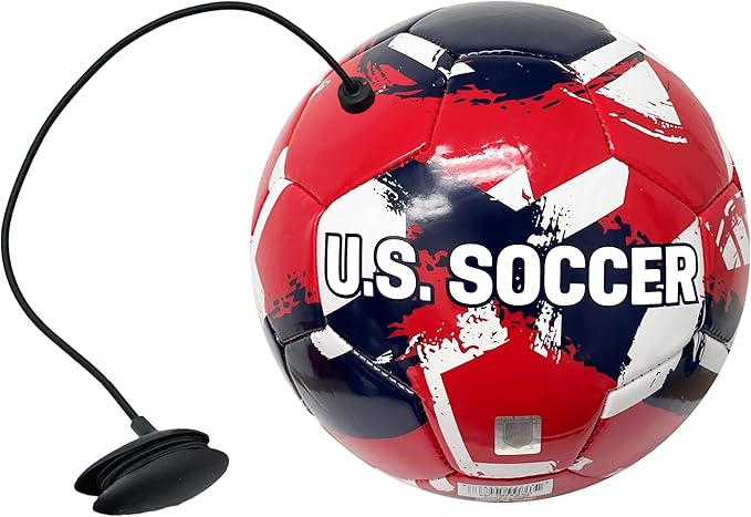 Official US Soccer Training Ball (Size 4) with Retractable Cord image 2