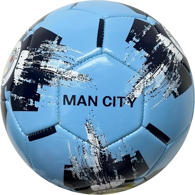 Official Manchester City Crest Soccer Ball (Size 4) image 3
