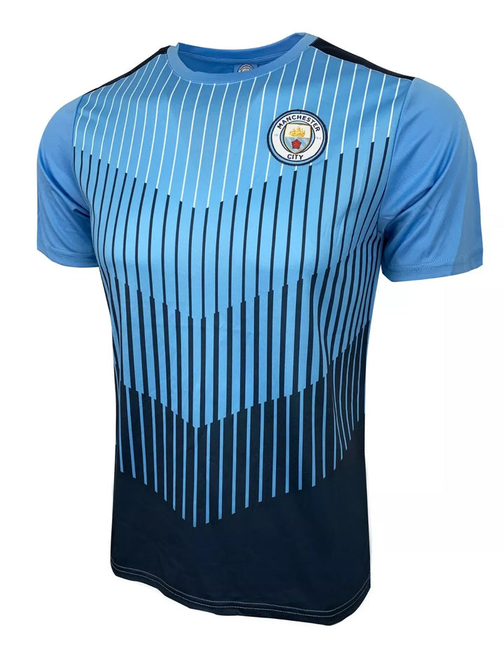 Official Manchester City Striped Fan Jersey - Icon Sports image 1