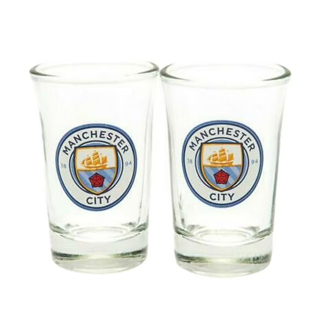Manchester City FC Shot Glass Set (2-Pack) - Official Forever Collectibles image 0