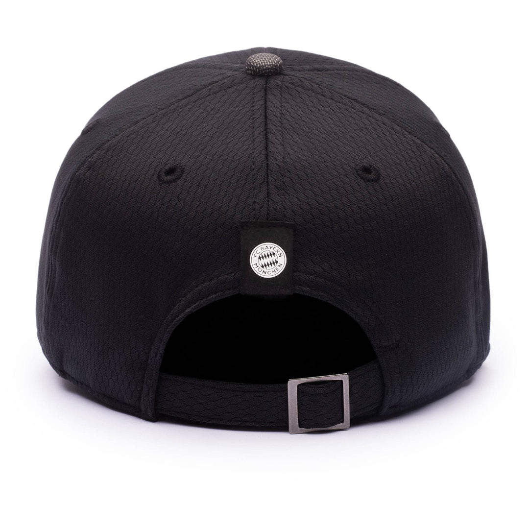 Fan Ink FC Bayern Munich Shadow Adjustable Hat | Black Tonal Bundesliga Soccer Cap