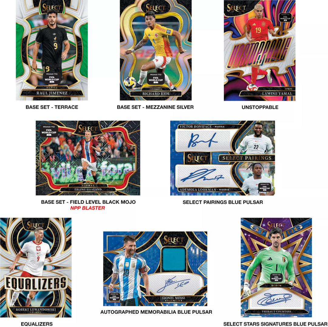 2026 Panini Select Road to FIFA World Cup Trading Cards Blaster Box