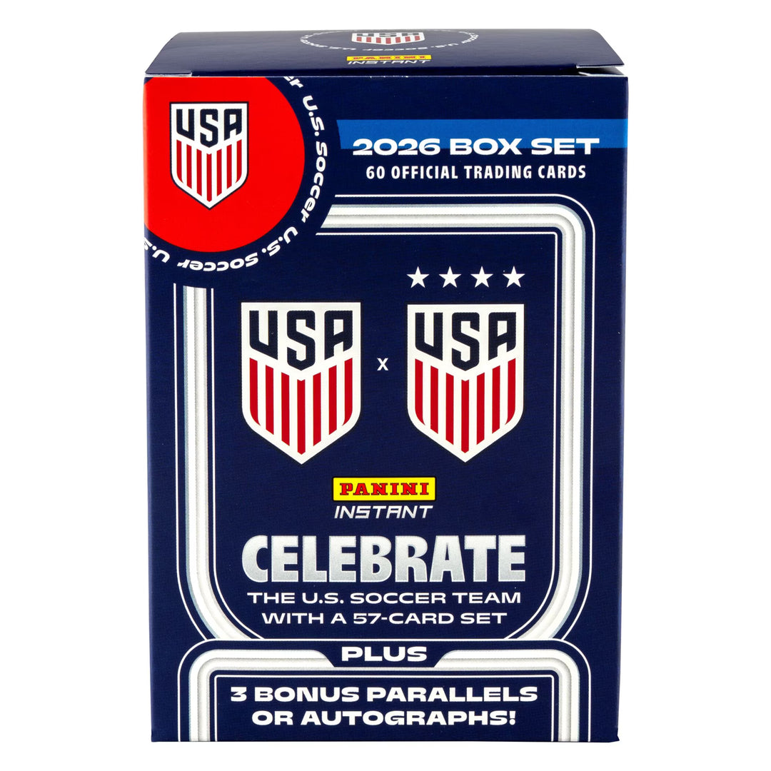 2026 Panini Instant U.S. Soccer USMNT &amp; USWNT Trading Card Box Set - 60 Official Cards