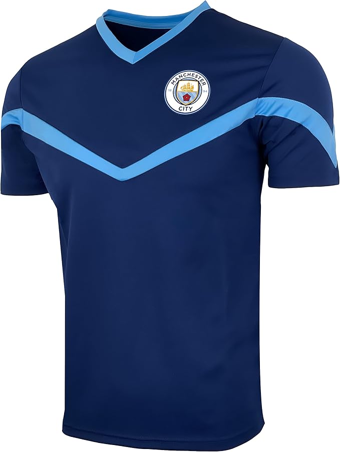 Official Manchester City Navy Crest Jersey - Icon Sports image 2
