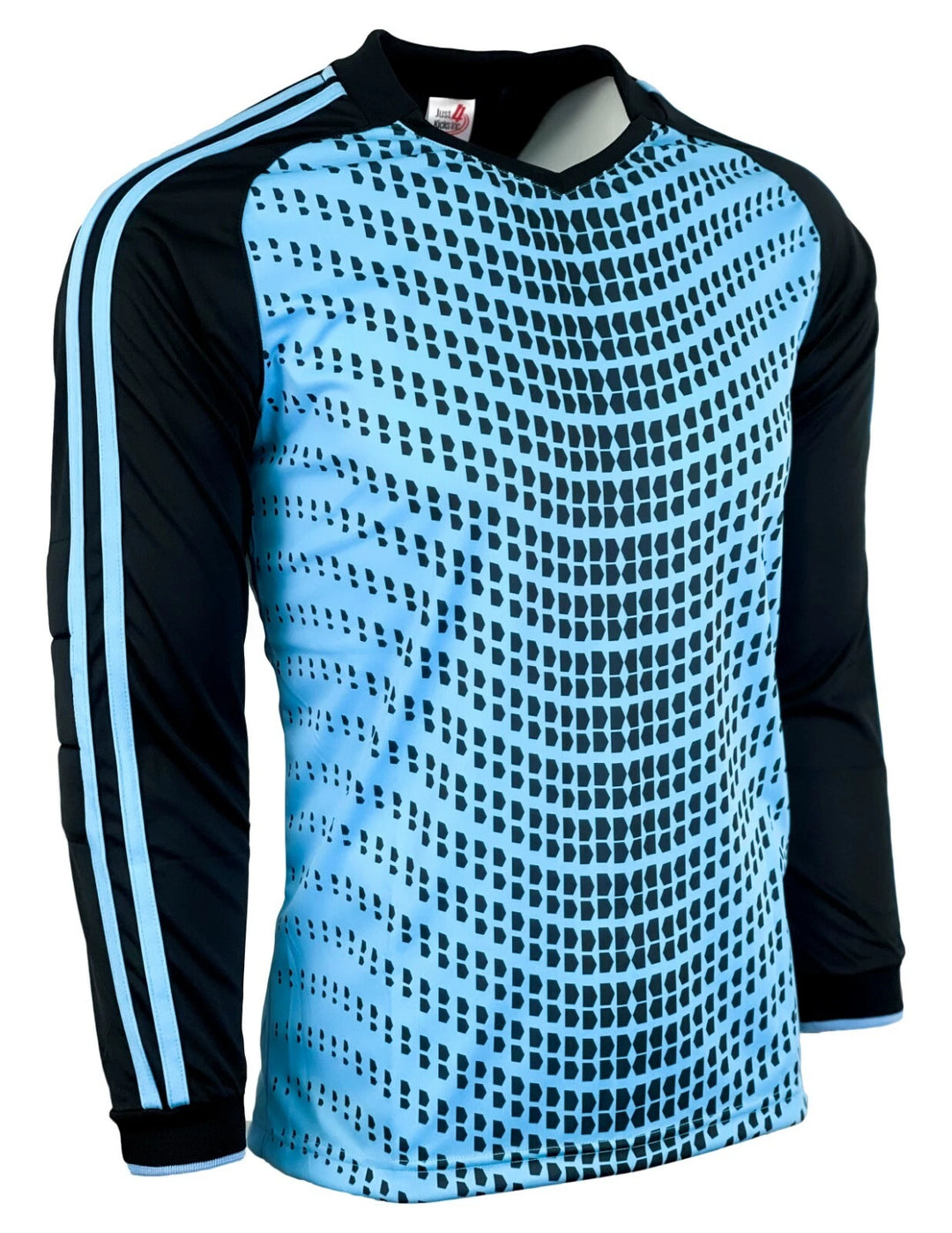 Wave Design Soccer Goalie Jersey - Padded Protection - Just 4 Kicks image 1