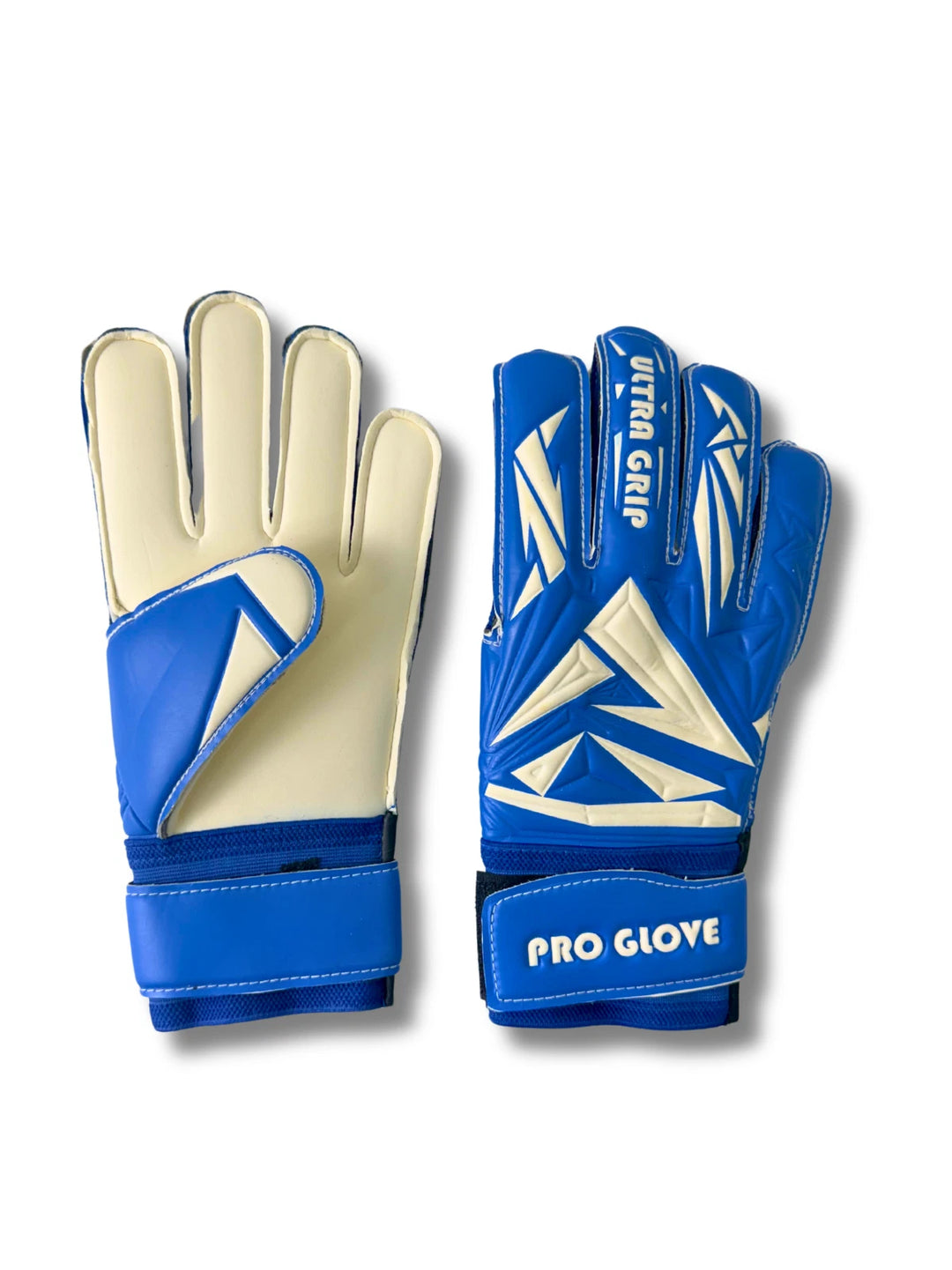 Just 4 Kicks Ultra Grip Goalie Gloves - White &amp; Blue image 3