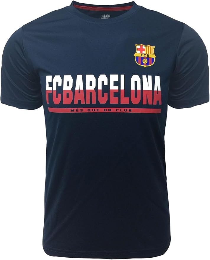 Official FC Barcelona Youth "Més Que Un Club" Poly Tee - HKY Sportswear image 0