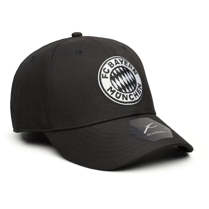Fan Ink FC Bayern Munich Hit Adjustable Hat | Black &amp; White Bundesliga Soccer Cap