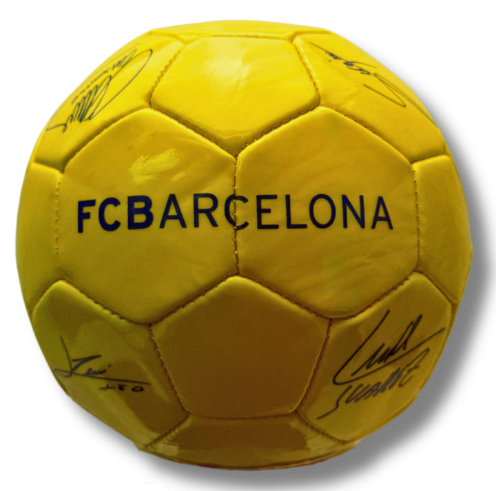 Official FC Barcelona Signature Mini Soccer Ball (Size 2) - Messi &amp; Teammates image 1