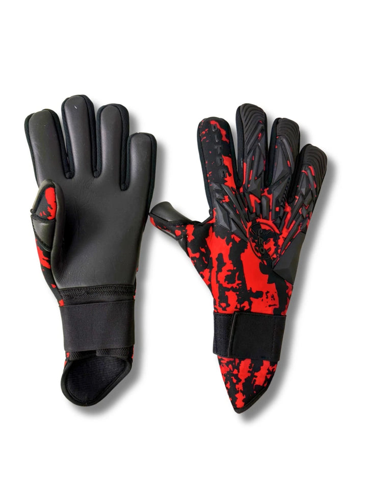 Just 4 Kicks Ultra Grip Goalie Gloves - Black &amp; Red image 3
