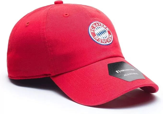 FC Bayern München Official Licensed Crest Hat - Adjustable Red image 2