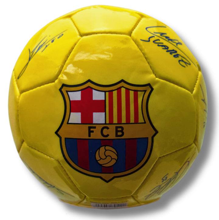 Official FC Barcelona Signature Mini Soccer Ball (Size 2) - Messi &amp; Teammates image 0