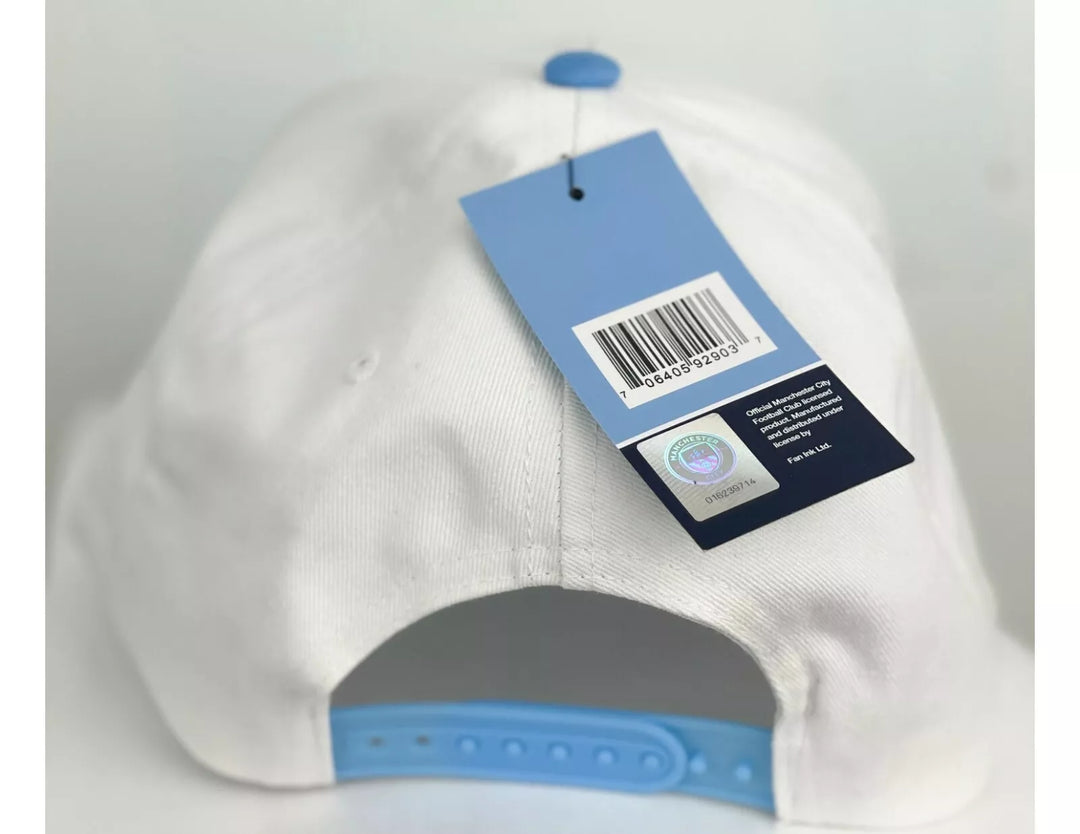 Manchester City FC Fan Ink Two-Tone Snapback Hat - Officially Licensed image 1