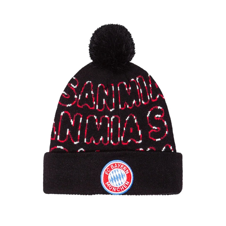 Fan Ink FC Bayern Munich Futura Knit Pom Beanie | 100% Acrylic OSFM Winter Hat