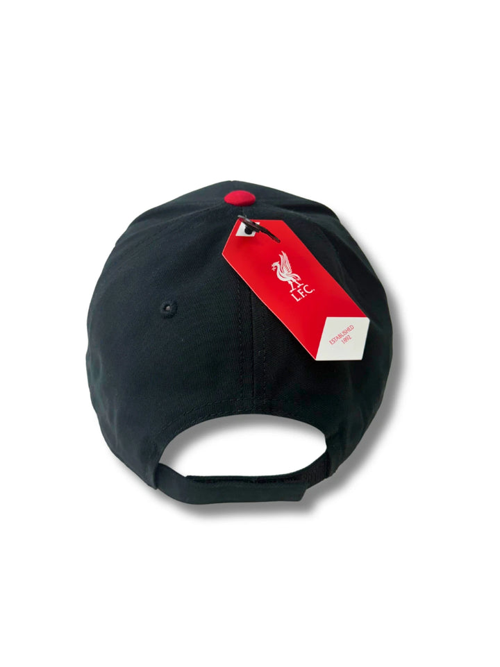 Liverpool FC Official Licensed Adjustable Hat - Black &amp; Red image 3