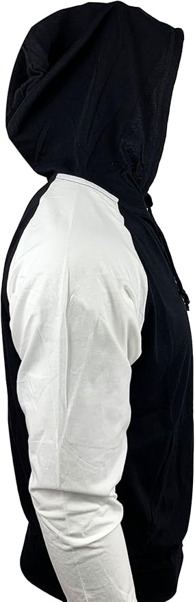 Official Juve Icon Sports Lightweight Hooded Sweatshirt - Black &amp; White image 2