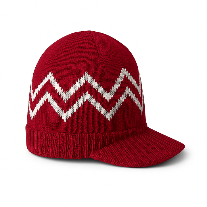 Official Arsenal FC Red Visor Beanie - Rhinox image 2