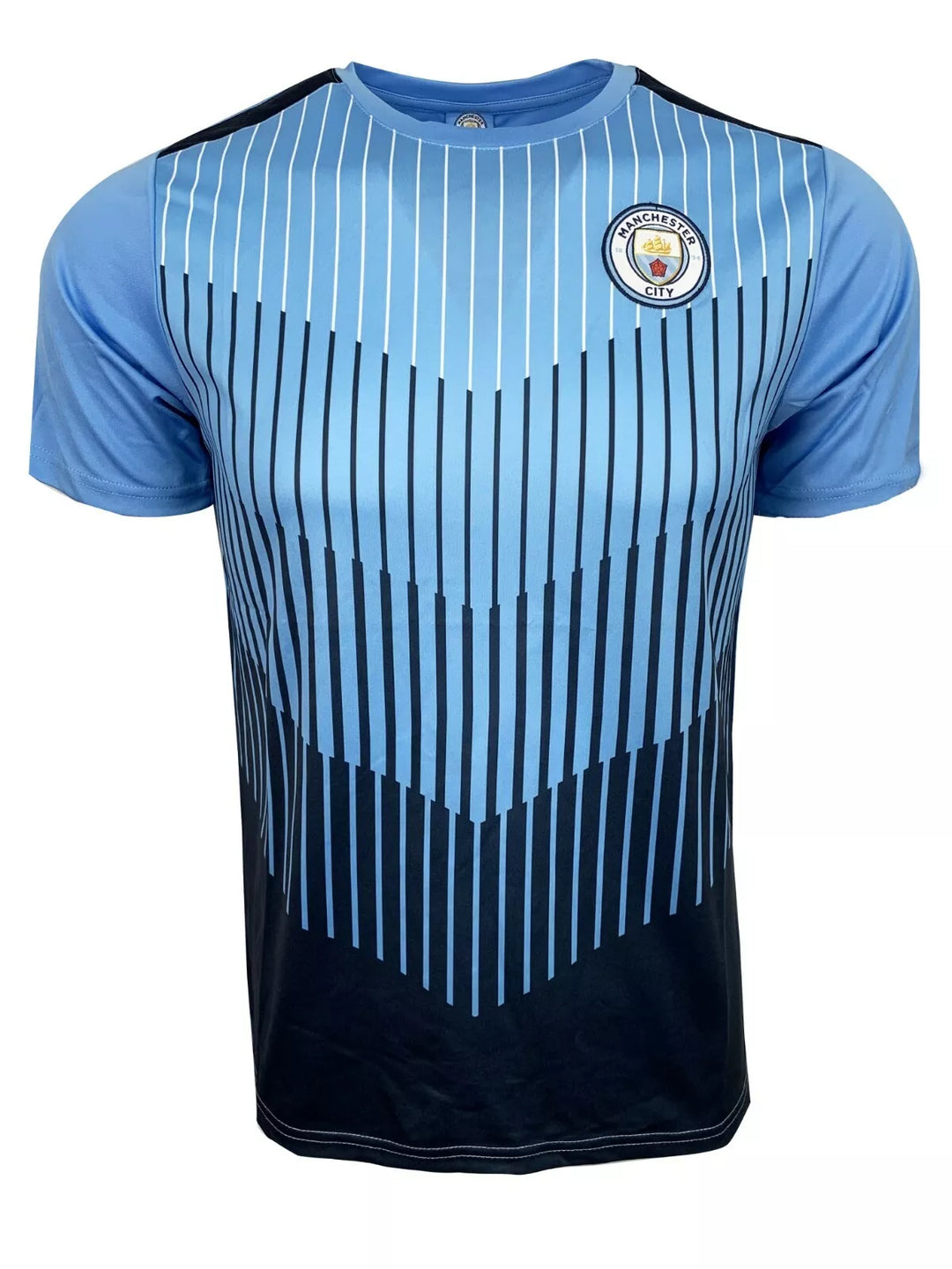 Official Manchester City Striped Fan Jersey - Icon Sports image 0