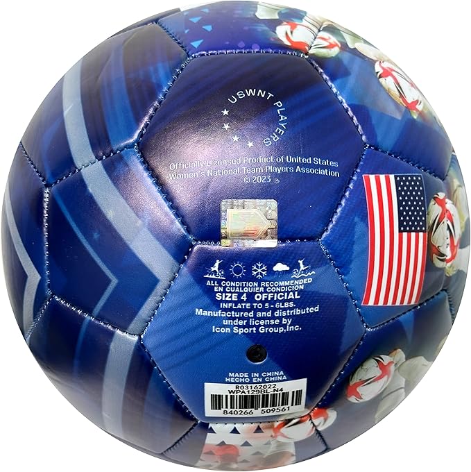 Official USWNT Graphic Soccer Ball (Size 4) image 6