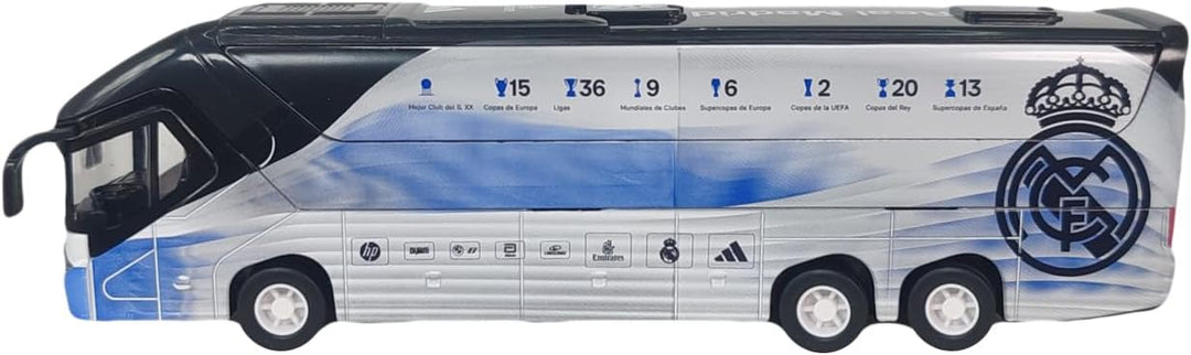 Official Real Madrid Team Bus Miniature | Los Blancos La Liga Collectible Model