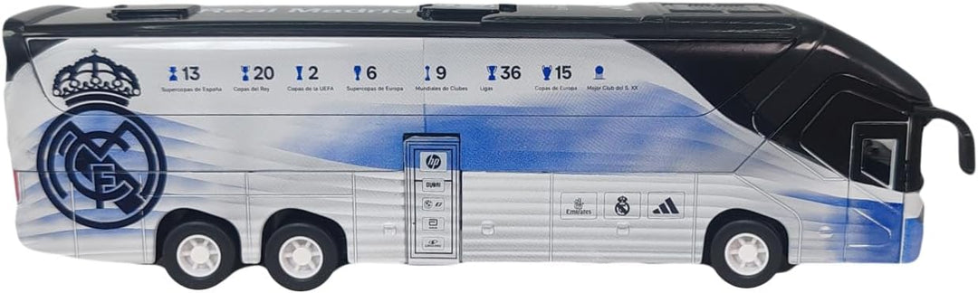 Official Real Madrid Team Bus Miniature | Los Blancos La Liga Collectible Model