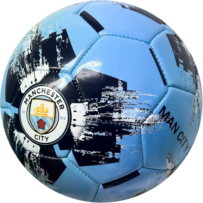 Official Manchester City Crest Soccer Ball (Size 4) image 1