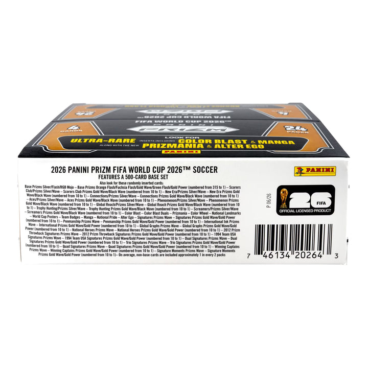 2026 Panini Prizm World Cup Soccer 24-Count Retail Box