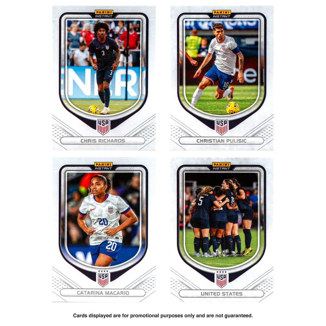 2026 Panini Instant U.S. Soccer USMNT &amp; USWNT Trading Card Box Set - 60 Official Cards