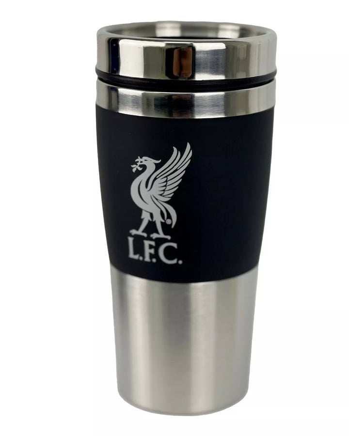 Official LFC Travel Mug - Black &amp; Silver - Wizzard Gifts image 0