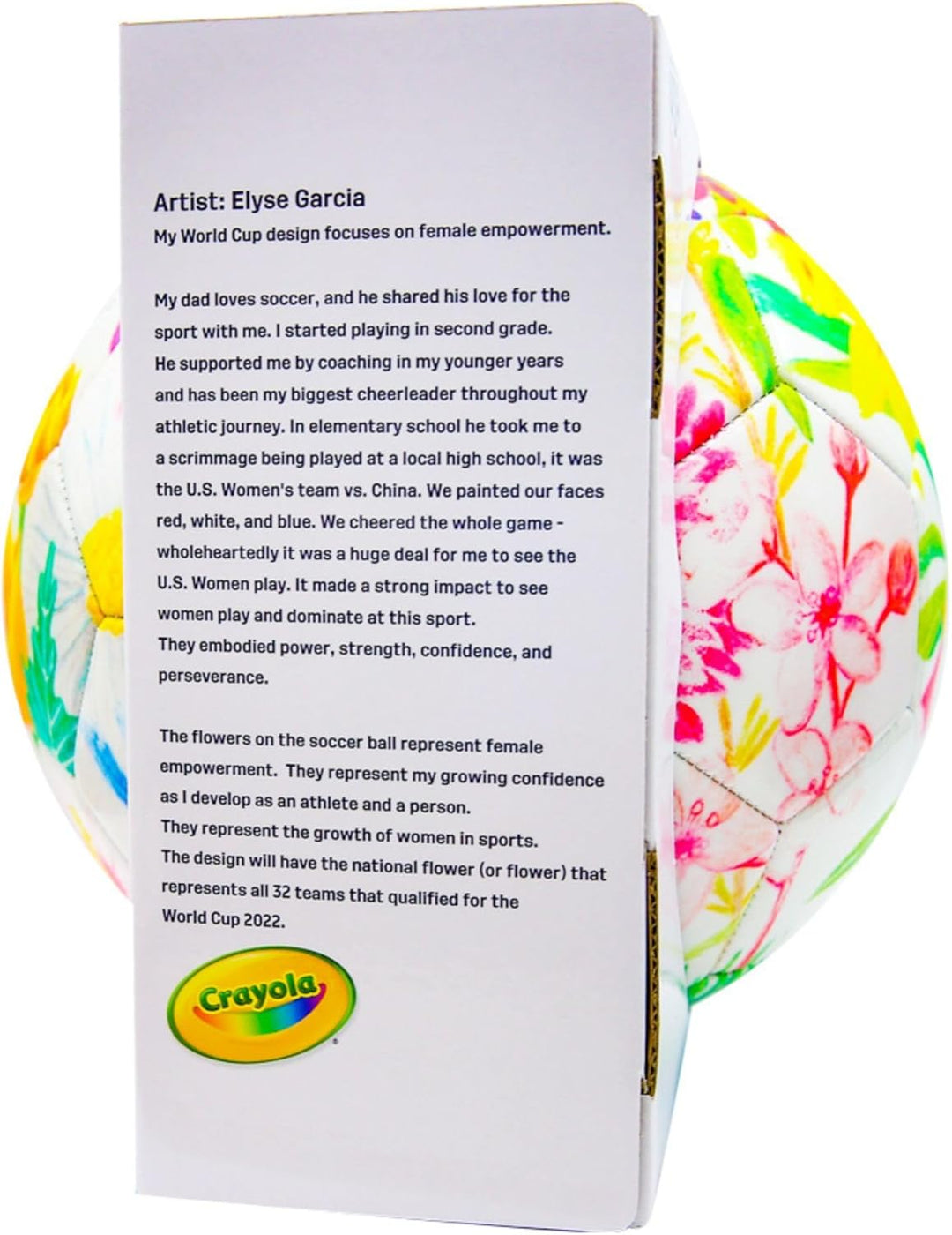 Official US Soccer Floral Soccer Ball (Size 5) image 5