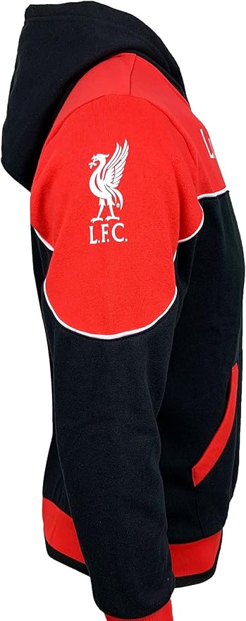 Official LFC Icon Sports Hooded Sweatshirt - Red &amp; Black image 3