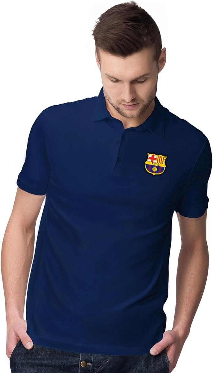 Official FC Barcelona Navy Polo Shirt - Icon Sports image 4