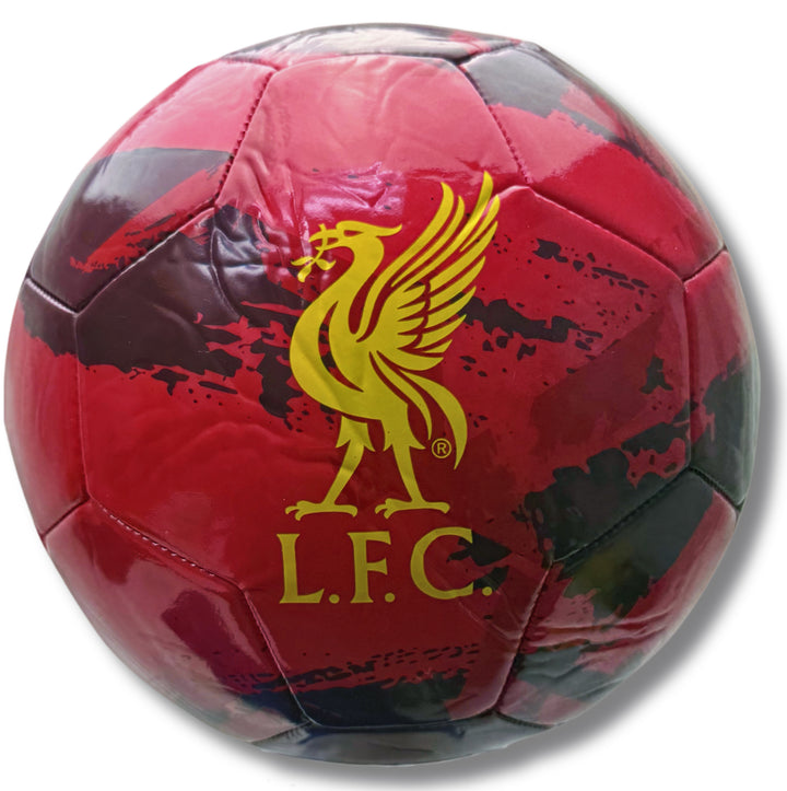 Official Liverpool FC Crest Soccer Ball (Size 5) - Red/Yellow image 0