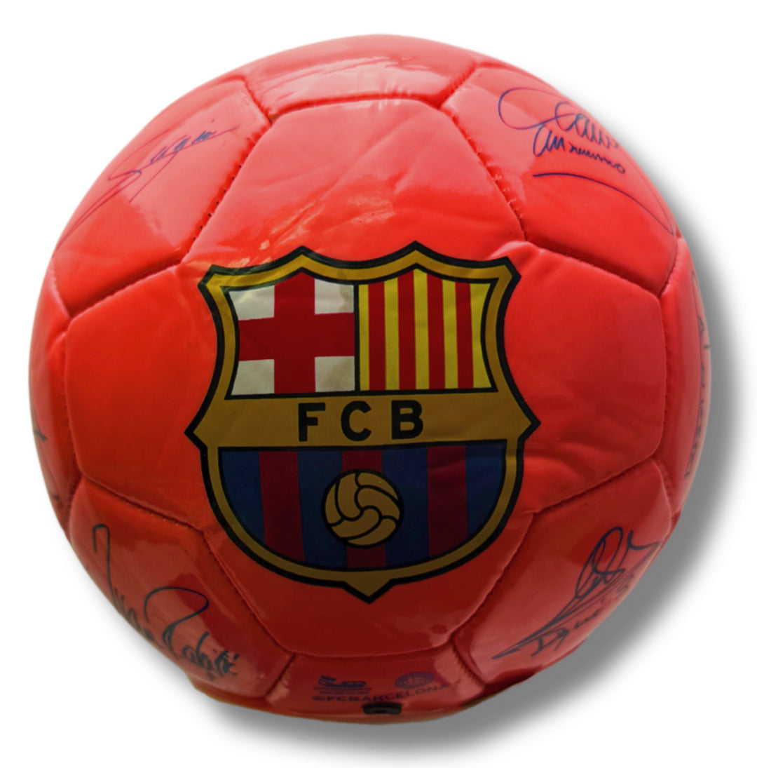 Official FC Barcelona Signature Mini Soccer Ball (Size 2) - Messi & Teammates - image 0