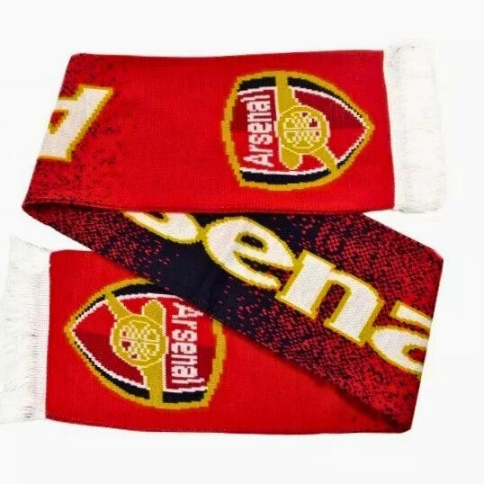 Official Arsenal FC Knit Scarf - Red &amp; White Fan Scarf image 0