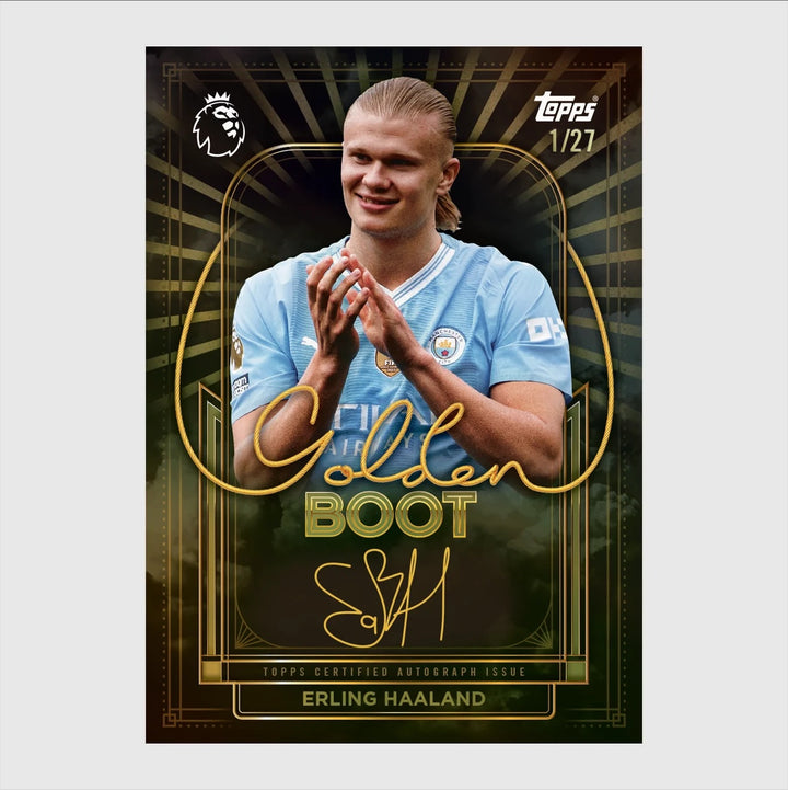 Topps Premier League 2026/27 Golden Boot Tin – Sealed, 50 Cards + Exclusive 9-Card Pack