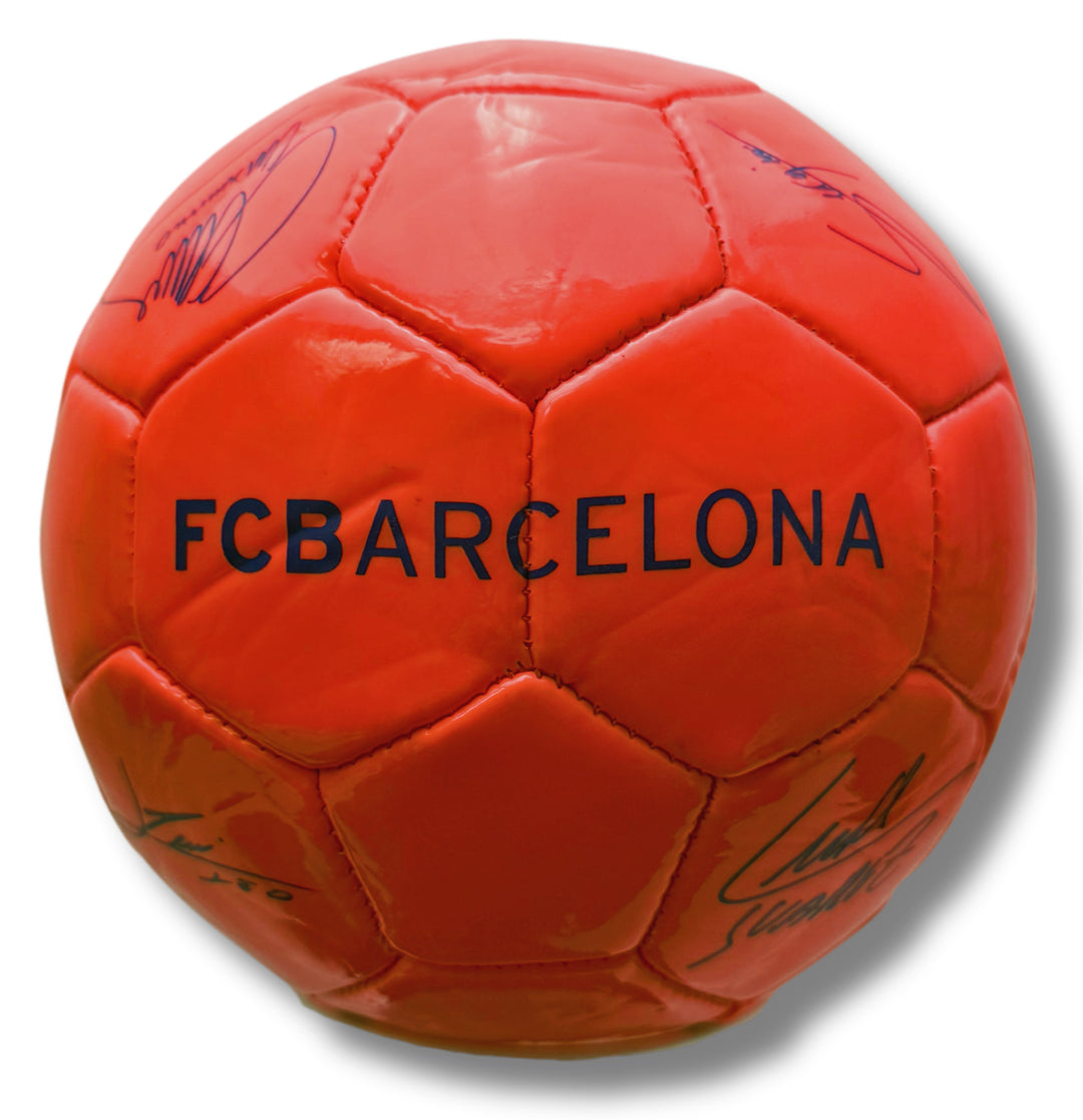 Official FC Barcelona Signature Mini Soccer Ball (Size 2) - Messi &amp; Teammates - image 1
