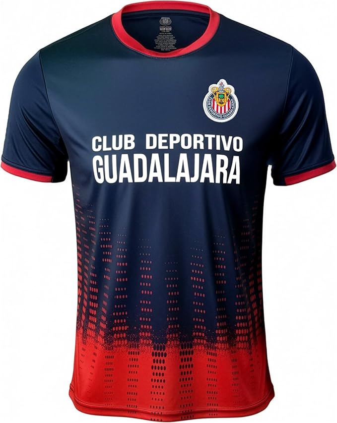 Official Chivas Guadalajara Soccer Jersey | Navy &amp; Red Adult Liga MX Shirt
