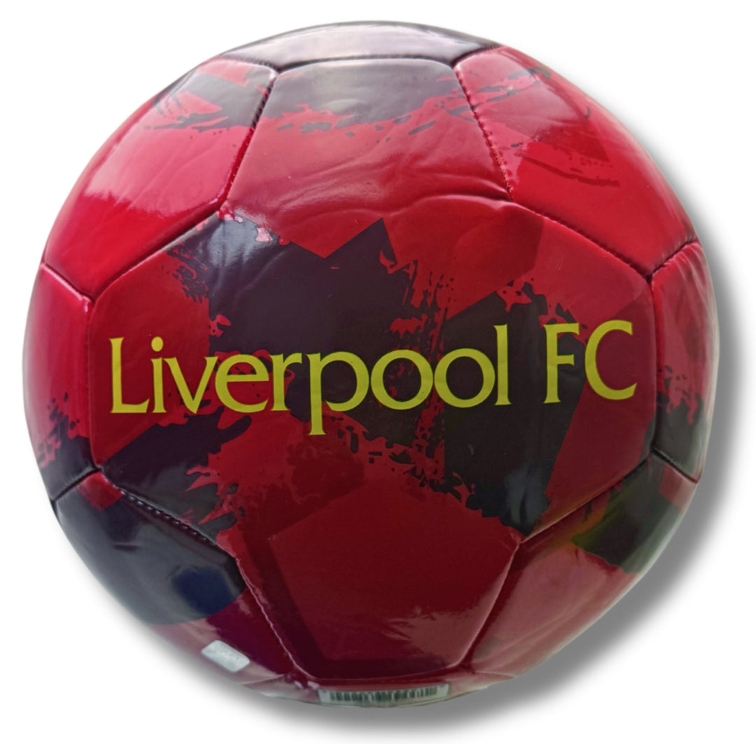 Official Liverpool FC Crest Soccer Ball (Size 5) - Red/Yellow image 1